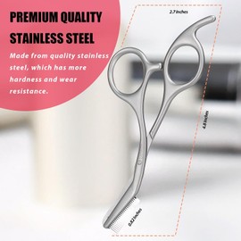 Tijeras de corte de cejas con peines, recortadoras de cejas, regalos para hombres y mujeres, relleno de calcetines, acero inoxidable gris