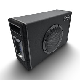 Warzone WZ8SUB 8-Inch 1000W Active Vented Subwoofer with Built-in Class-D Amplifier, Remote Control, Bass Boost, and Phase Control for Cars and Trucks