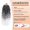 Three Tone Pre-Looped Goddess Locs Crochet Hair for Black Women-