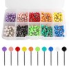 Pack of 1000 push pins, round head pins, map nails,