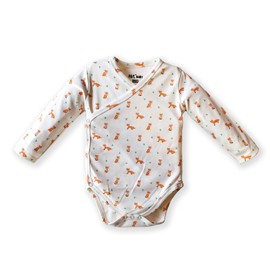 Baby 5-Piece Cotton Bodysuit, Long Sleeve, Pack of 5 (Style - Safari, 3-6 Months)