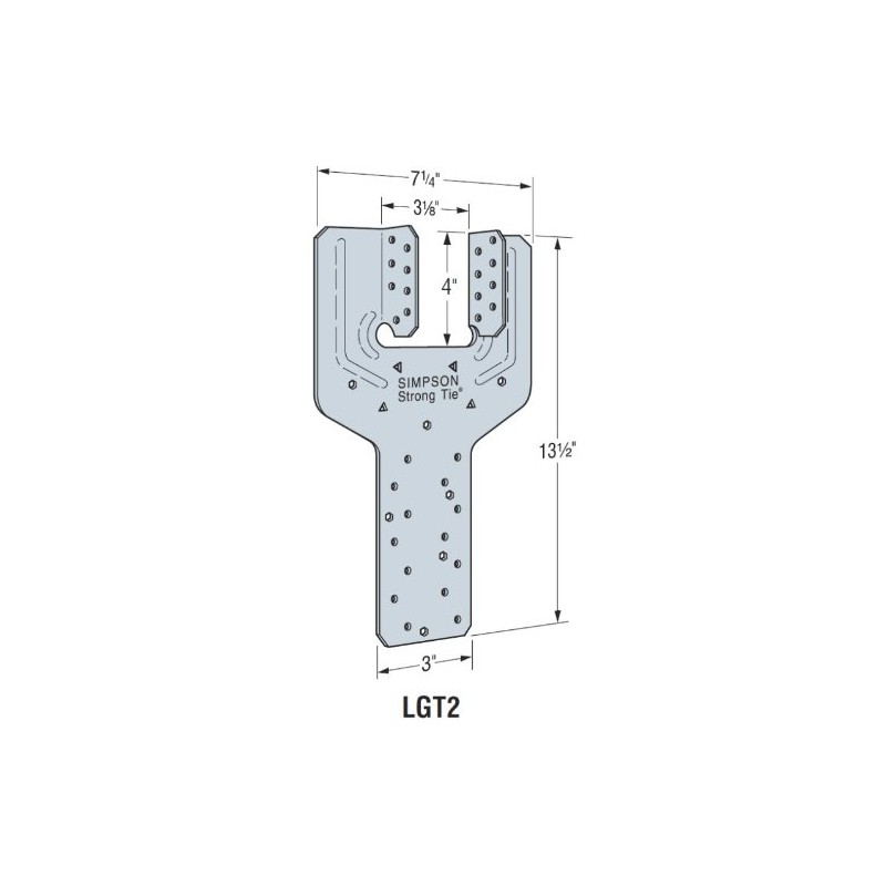 Simpson Strong Tie LGT2 2-Ply Girder Tie