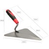 KOTARBAU® Maurer Stainless Steel Triangular Trowel Welded 220 mm Polished