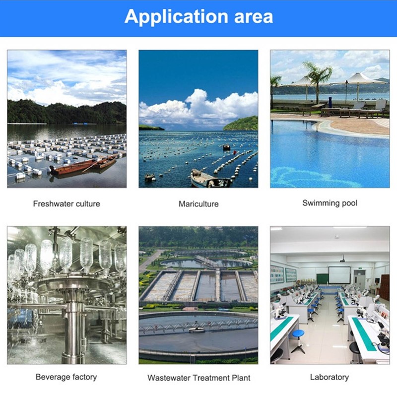 Water Quality Tester Backlight Portable Dissolved Oxygen Meter Analyzer Aquaculture