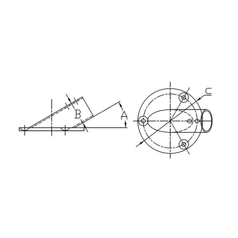 White Water 6849S Marine 316 Stainless Steel Heavy Duty 90