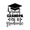 CafePress Proud Grandpa of A Graduate Sticker Square Bumper Sticker