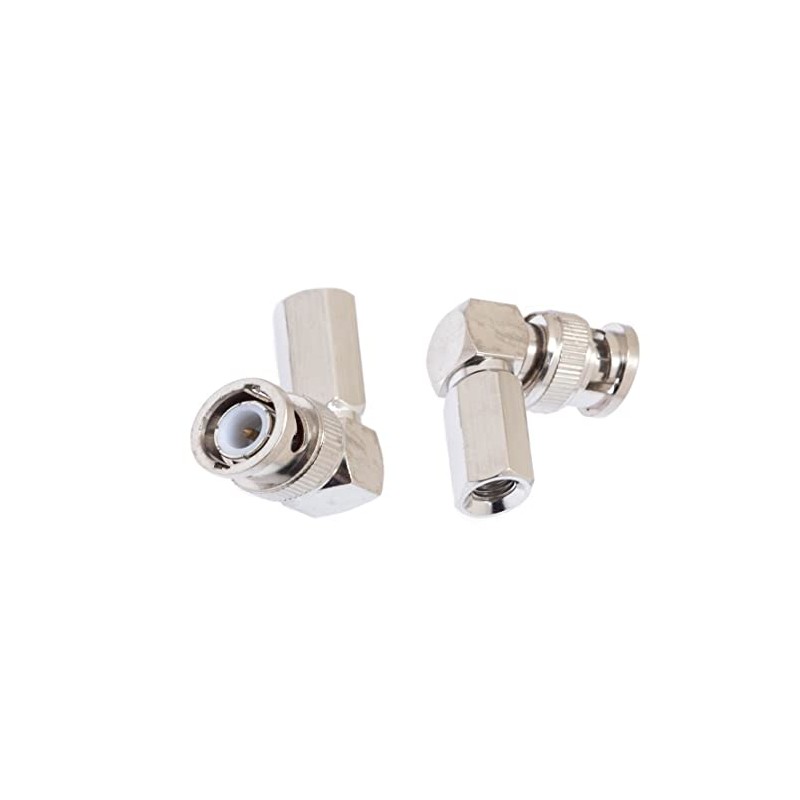Beetronic 2 x 90 Degree Angled BNC Screw Twist On