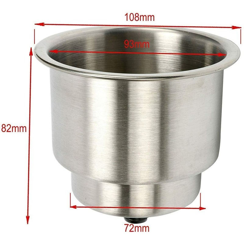 Amarine Made 5 Pack Stainless Steel Cup Drink Holder with