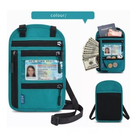 Dani Rfid Halter Style Travel Cartera De Pasaporte Impermeable