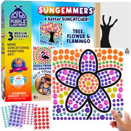 SUNGEMMERS Window Art Kids Crafts - Fun Arts and Crafts for Kids Ages 8-12 & Birthday Gifts for Girls 6 7 8 9 10 Year Old - Craft for Girls 8-12, Graduation Gifts for Kid 6-8 7-10, Toys for Ages 5-7