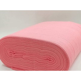 M Fabrics Embroidery Cross Stitch Matty Soft Fabric Cloth (Cross Stitched Aida Needle Work Fabric) 34 Inches Width (8 Count Soft) - (3 Meters, Peach Pink)