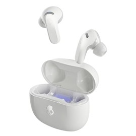 Skullcandy Rail ANC Active Noise Cancelling Wireless Earbuds - Bone/Orange