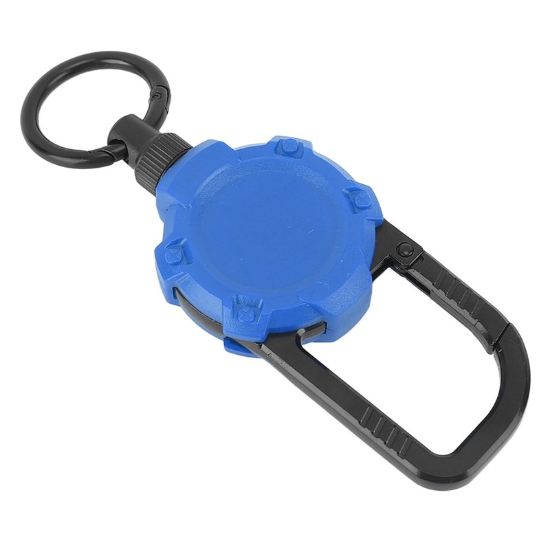 Magnetic Retractable Keychain Stainless Steel Wire Easy Pull Buckle Carabiner