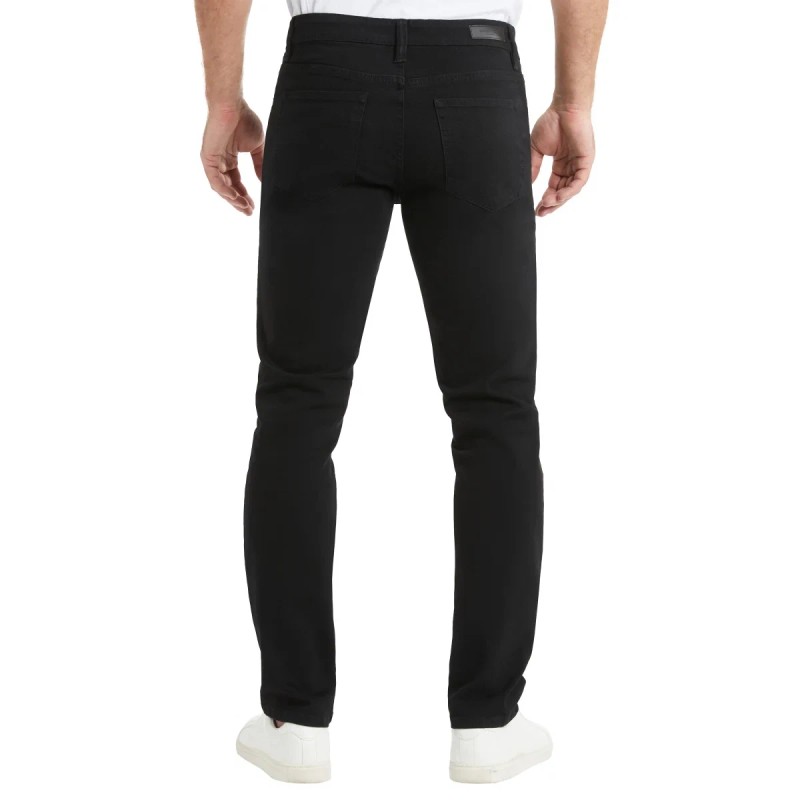 Kenneth Cole Men's Jeans Straight Fit Stretch Denim, Black, 34