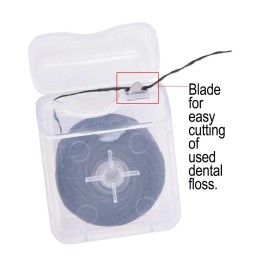 Songfir 8Pcs/Pack Bamboo Charcoal Dental Flosser Mint Flavor Dental Floss Built-In Spoo