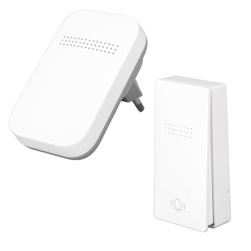 Self Powered Door Bell with Receiver Automatic Ringing Push Button
