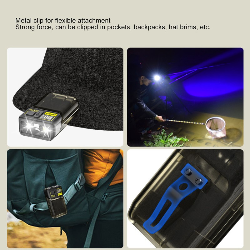 Keychain Light EDC LED High Power Mini 1000LM Portable Magnetic