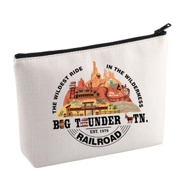 KUIYAI WDW Mountain Inspired Tote Bag Mountain Railroad Comestic Bag WDW Theme Park Gift Kingdom Gift (BigThundMup)