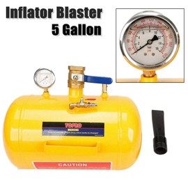 BLACKHORSE-RACING 5 Gallon Air Tire Bead Seater - 145PSI Blaster Tool Seating Inflator w/Gauge Car Truck ATV Tank Heavy Duty