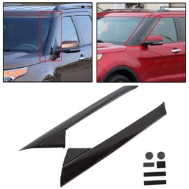 Threemom Windshield Outer Trim Pillar Molding For Ford Explorer 2011-19 Right and Left Side