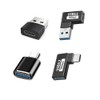 Rjmubaius USB C to USB Adapter, Left Angle USB to