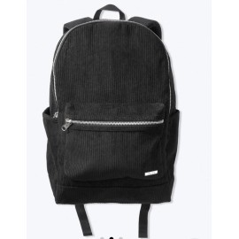 Victoria's Secret New Victoria's Secret PINK Corduroy Backpack  Padded Straps Black Fits Laptop