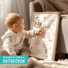 SpecialMe® Baby Poster personalisiert mit Geburtsdaten – Geburtsposter mit Teddybär,