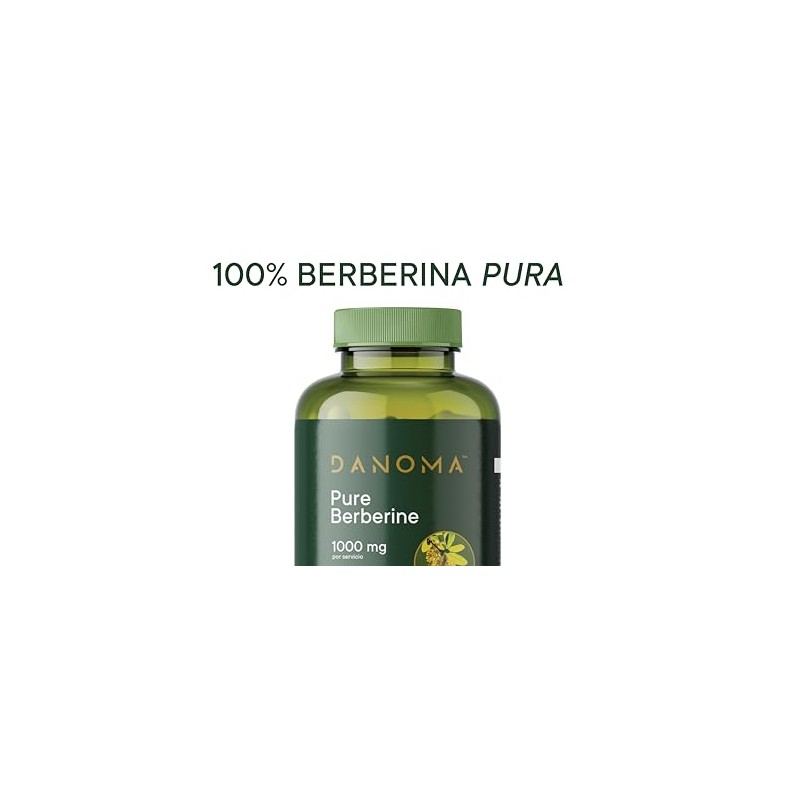 Berberina | 120 cápsulas | 1000 mg | DANOMA
