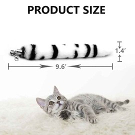 LASOCUHOO Cat Worm Toys, (3 Packs) Interactive Cat Wand Replacement, Cat Wand Refill Attachments for Indoor Cats