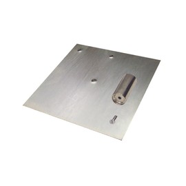 OnlineEEI Base Plate, Zinc Coated Steel, for use with Pipe and Drape System, 18"x18"3/16", 17lb