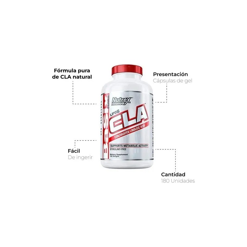 Lipo 6 Cla Nutrex 180 Cpsulas Sabor Sin Sabor