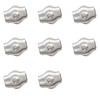 8Pcs 304 Stainless Steel Single Wire Rope for M6,Clip Cable