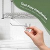 Jipaziy 6 PCS Wire Shelf Hooks, Metal Wire Rack Hangers