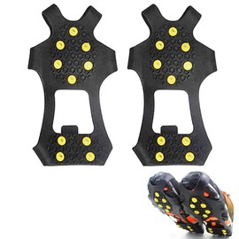 Selinear Snow Spike 10 Teeth Snow Claws, Thermoplastic Rubber Material, Outdoor Ice Claws, Autumn/Winter, Snow, Anti-Slip Shoe Cover, Climbing, Easy Climbing (L)