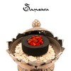 Non-toxic vegetable charcoals for incense from grains, resins and leaves,