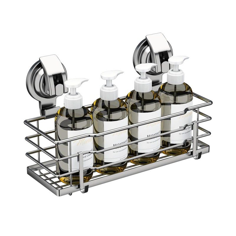 TESOT Suction Cup Shower Caddy, Shower Shelf Soap Dish with