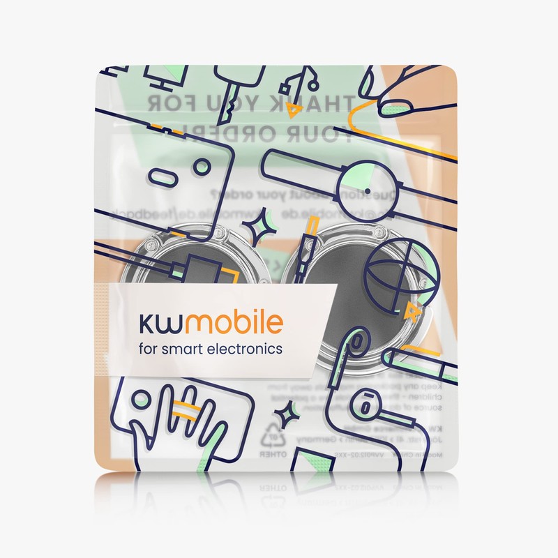 kwmobile 2 x Table Handbag Holder Hook - Foldable Non-Slip