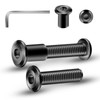 1/4-20 x 1 Inch 20Pcs Flat Head Hex Socket Cap
