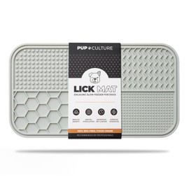 Pup Culture Dog Lick Mat for Dogs, Feeding Pad for Anxious Pets Plus 4 Different Puzzles for Mental Stimulation for Dogs - Supports Mental, Dental, and Digestive Health, Bite Resistant and Heavy Duty