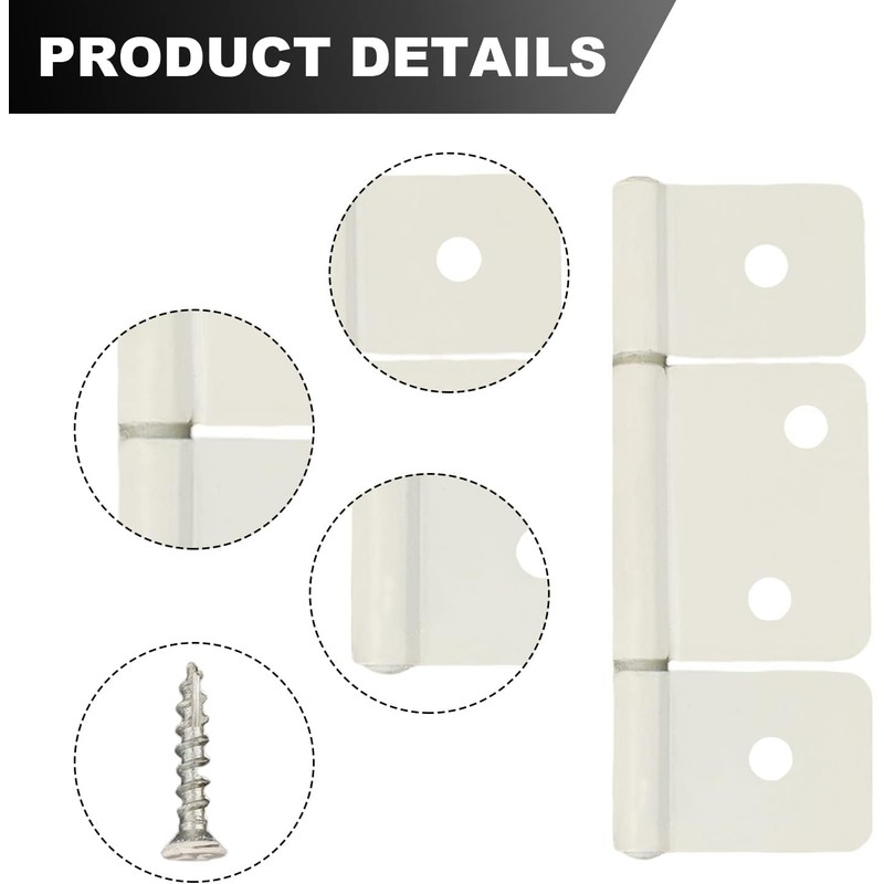AGUNION Three Leaf Non-Mortised Hinge for Mobile Home & RV