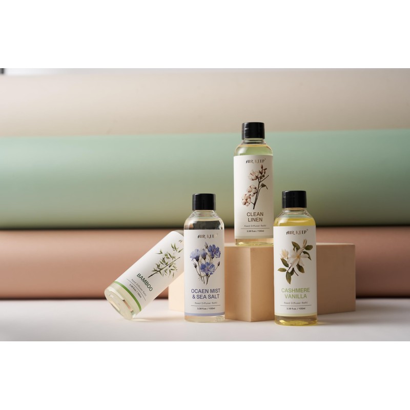 Airkeep Diffuser Oil Refill/Clean Linen/3.38oz（100ml/1 pack/Scented Oil Refill for Diffuser