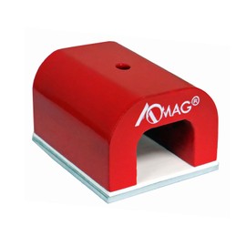 Strong Red Alnico Horseshoe Magnet, 77 Lbs Horseshoe Power Alnico Magnets with Keeper, 2.38" Wide x1.57" High x 2.44" Length Cast Horseshoe Heavy-Duty Magnets