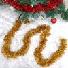 Christmas Garlands Red Gold, 4 Pieces Tinsel Garland, 2 m