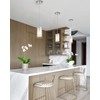 AKEZON 1-Light Pendant Light, Indoor Glass Hanging Light Fixture, Adjustable