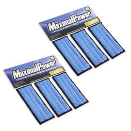 MaximalPower Replacement 6 Pack Washable Reusable Wet/Dry Mopping Pads for iRobot Braava Jet 240 (6)