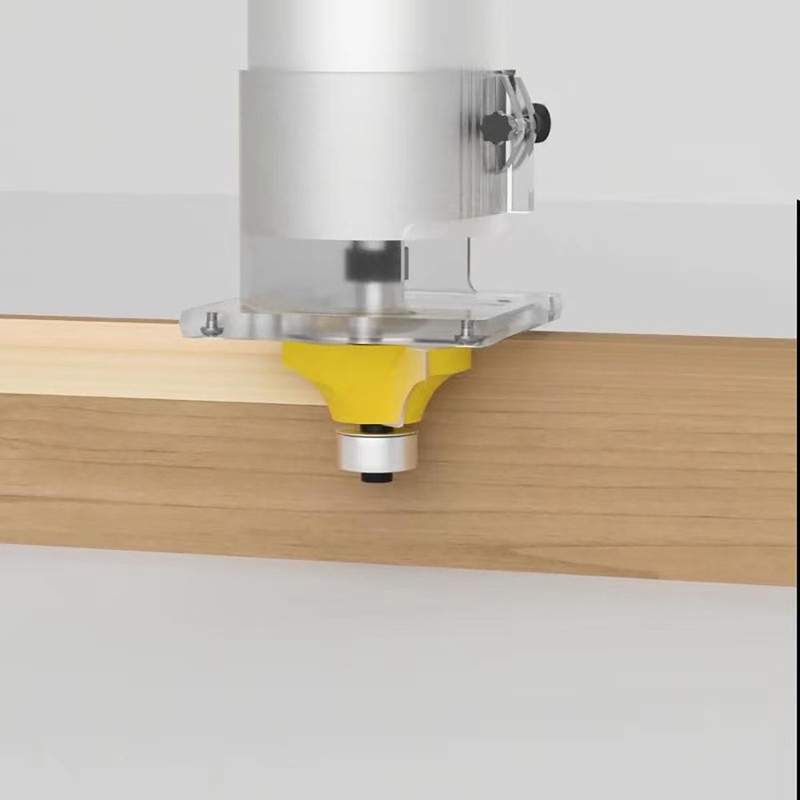 TOTOWOOD Roundover Router Bit Set，4pcs Router bit Set，1/4 inch Shank，Radius