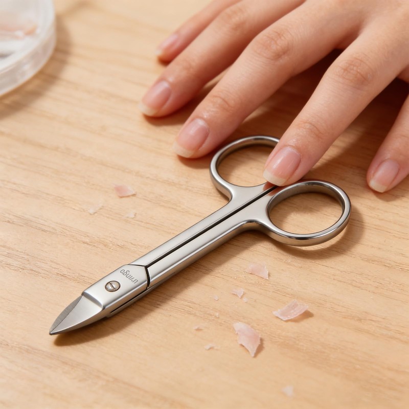 LIVINGO Professional Sharp Toenail Scissors - 4.25" Heavy Duty Small