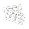 Car Coaster Care Instruction Guide Cards | 50 pk 2x3.5”