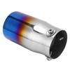 Exhaust Tip 3in Inlet 3.5in Outlet 6.4in Length Straight Edge