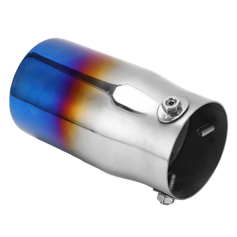 Exhaust Tip 3in Inlet 3.5in Outlet 6.4in Length Straight Edge